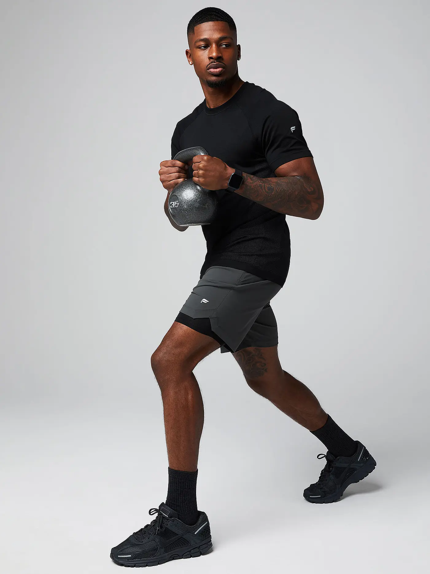 FABLETICS | Herren Fitnessshort The 7 One | grau